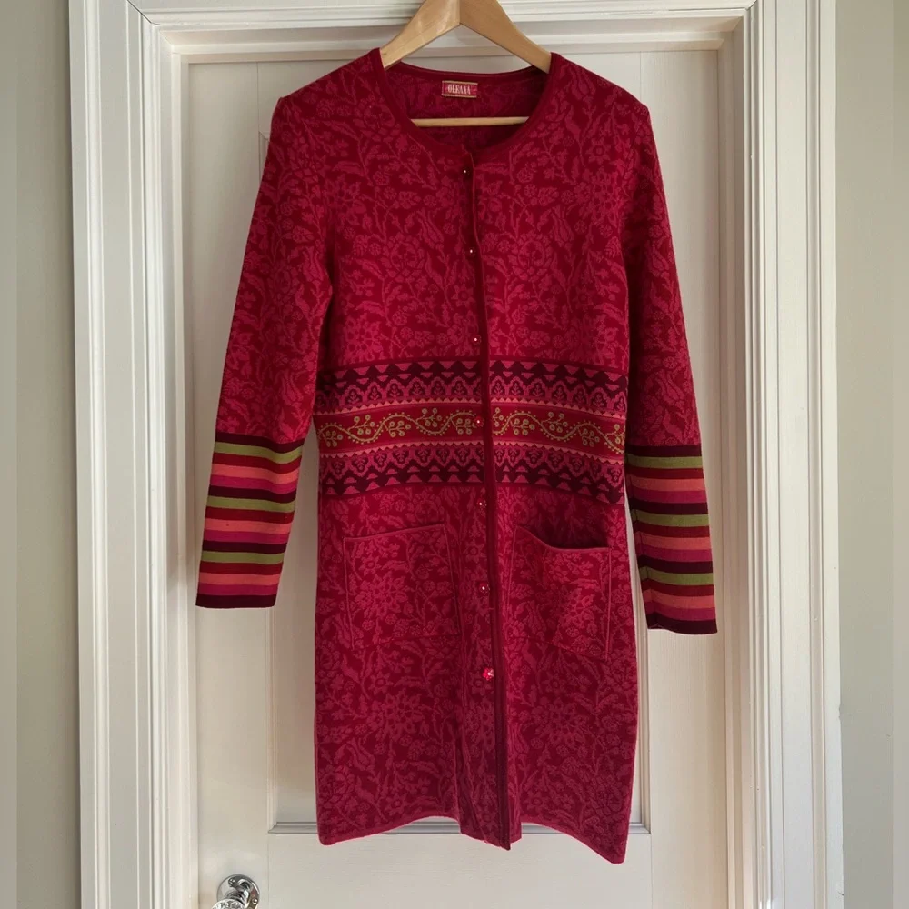 Oleana Silk Road long sweater, XL - Picture 9 of 9